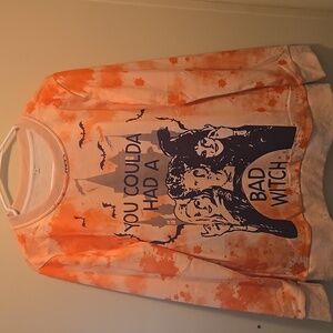 3/$17 Amazon Orange Halloween Womens Lightweight Sweatshirt Hocus Pocus